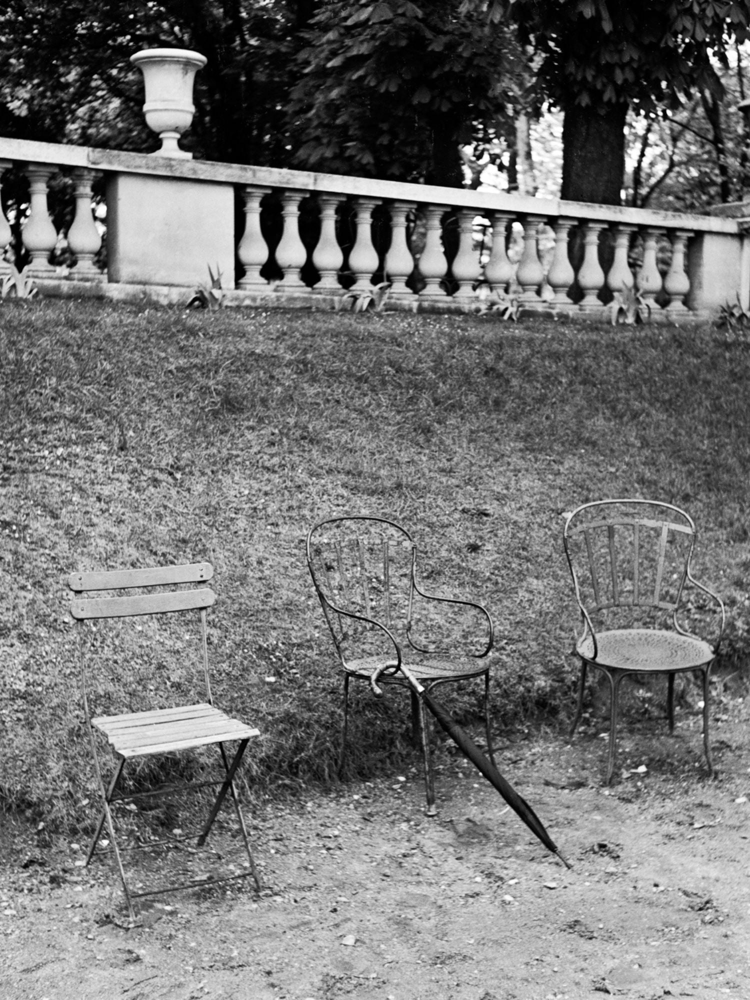 "Entre copains, aux Tuileries" - Jacques Rouchon