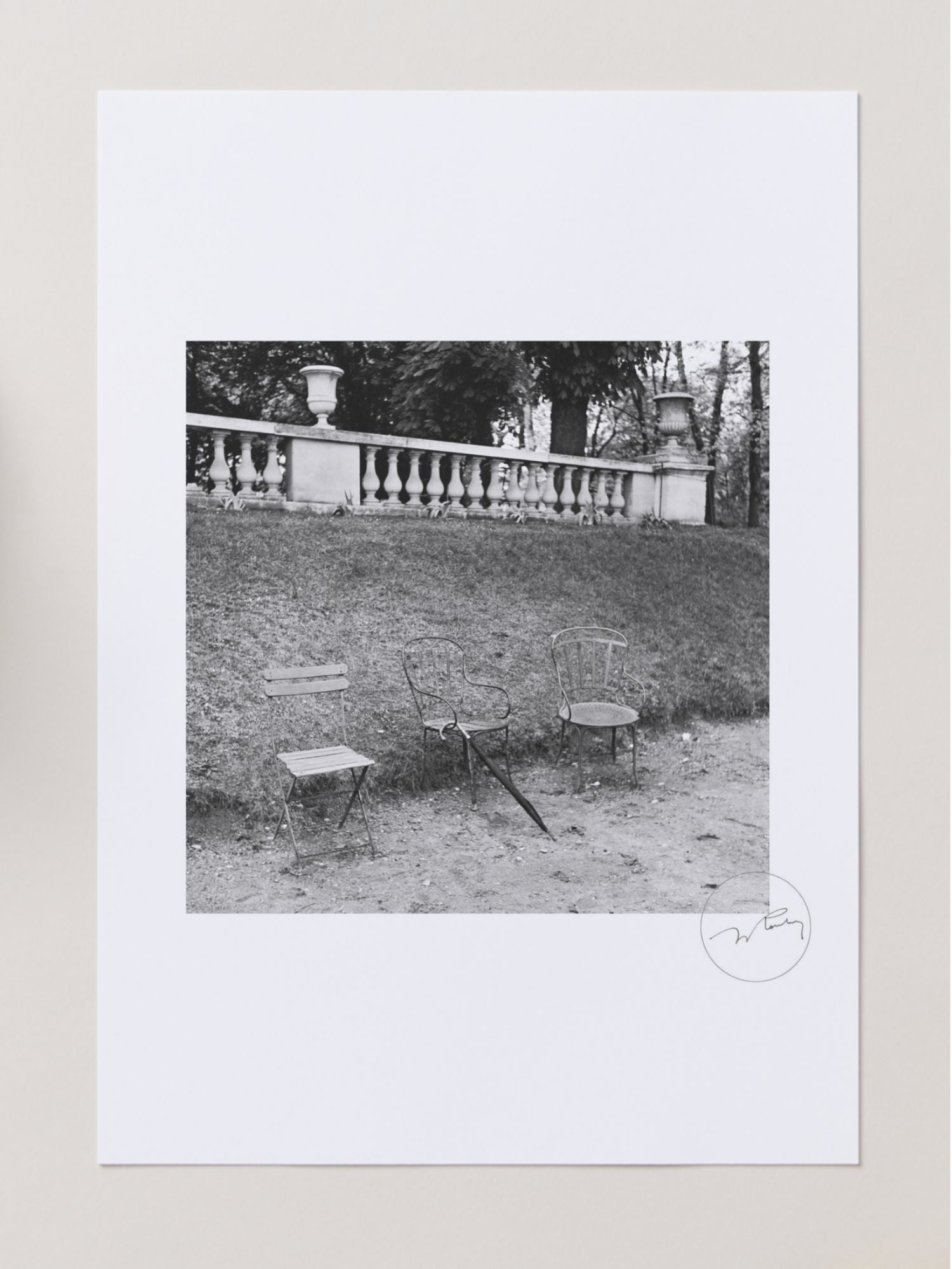 "Entre copains, aux Tuileries" - Jacques Rouchon